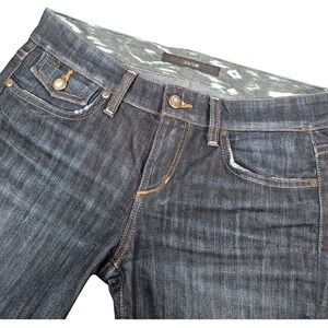 Joes Jeans Rocker Flare Dark Wash Denim Jeans Womens Sz 26 Low Rise Flap Pocket